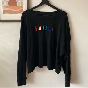 NEW Plus Size Rainbow ‘Voila!’ Sweater!